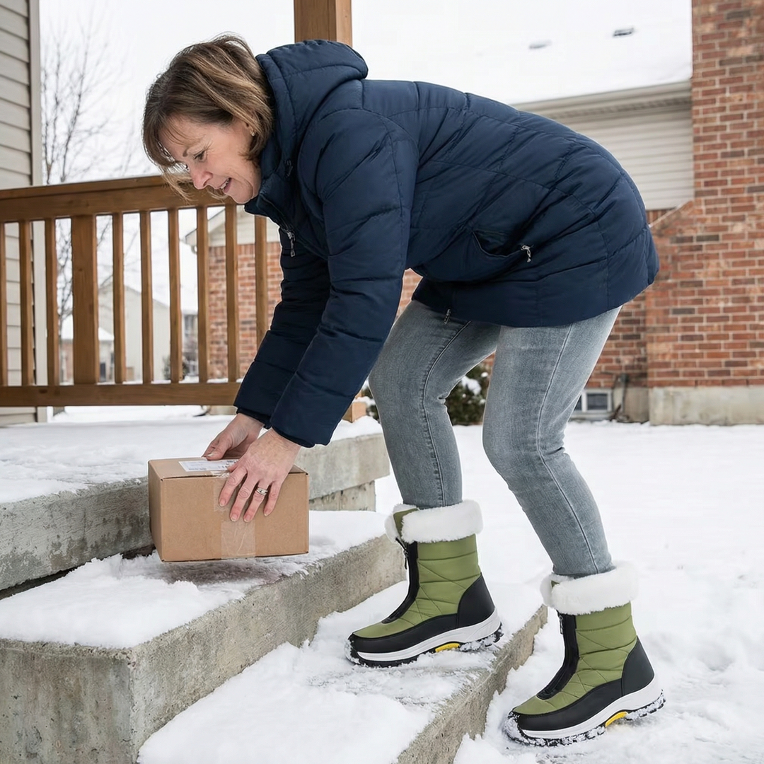 Thelvorne | Femme Bottes de Neige Imperméables Fourrure — vue 3