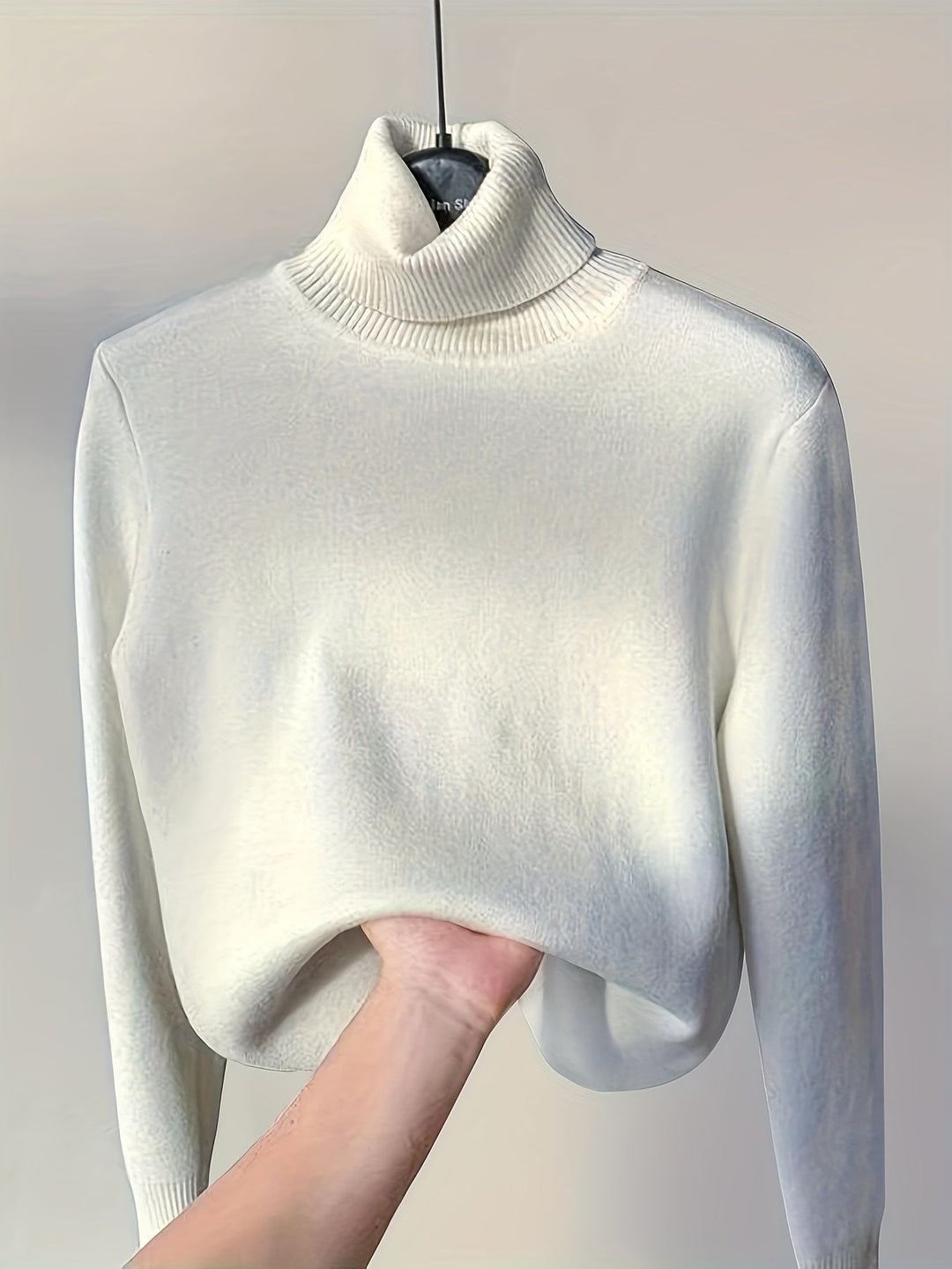 Nelvorde | Femme Pull Col Roulé Doublé Polaire Ajusté — vue 17