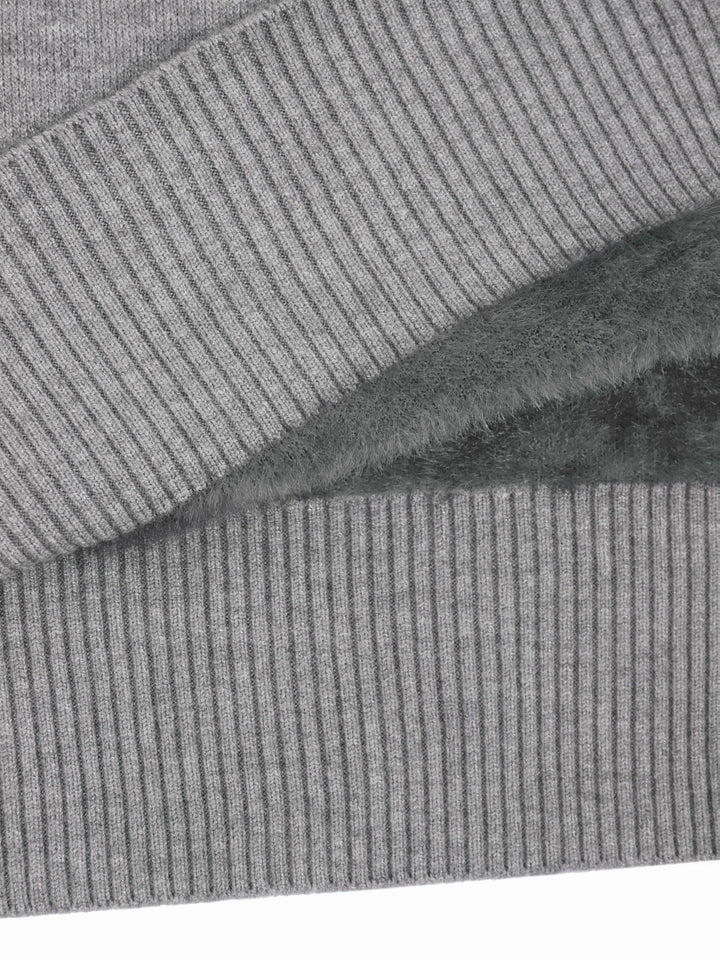Nelvorde | Femme Pull Col Roulé Doublé Polaire Ajusté — vue 22