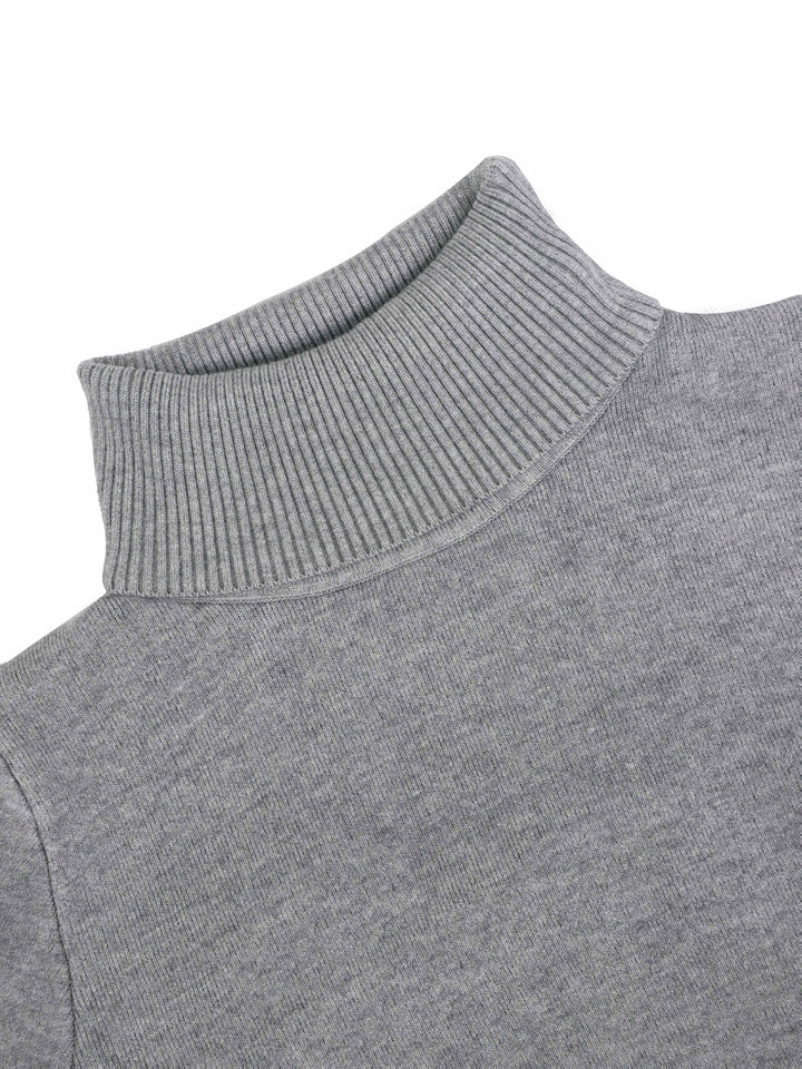 Nelvorde | Femme Pull Col Roulé Doublé Polaire Ajusté — vue 24