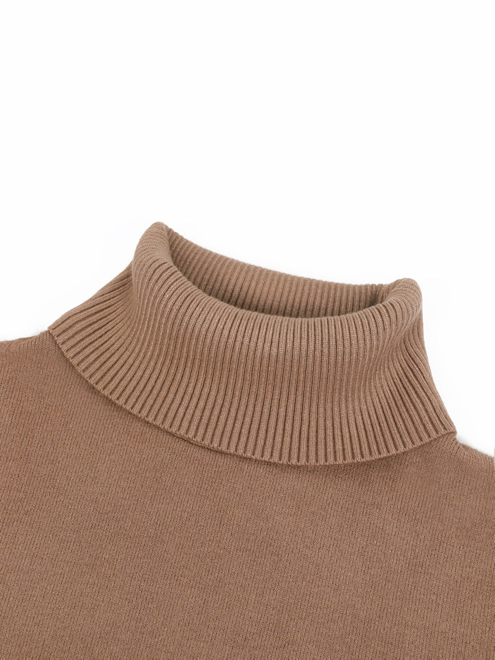 Nelvorde | Femme Pull Col Roulé Doublé Polaire Ajusté — vue 8
