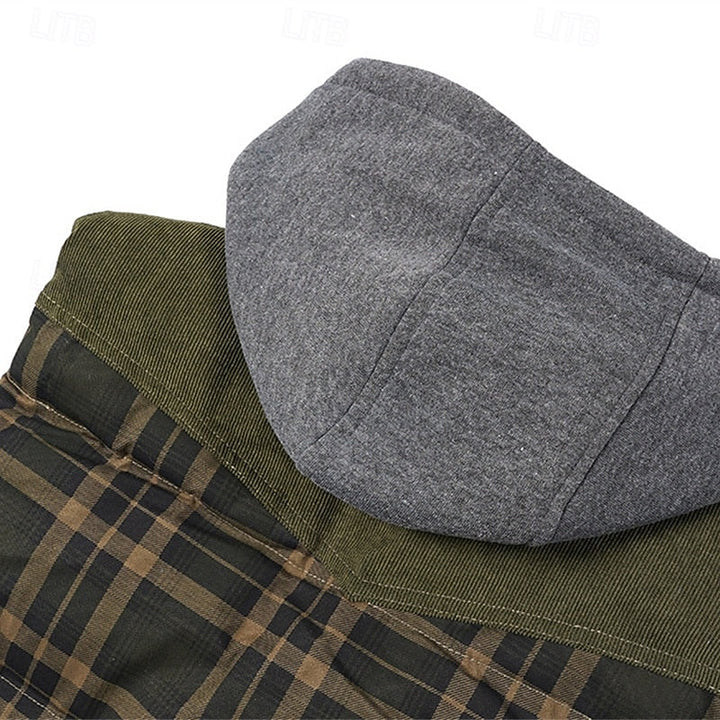 Dravorn | Homme Gilet Matelassé Capuche Carreaux - Image 11