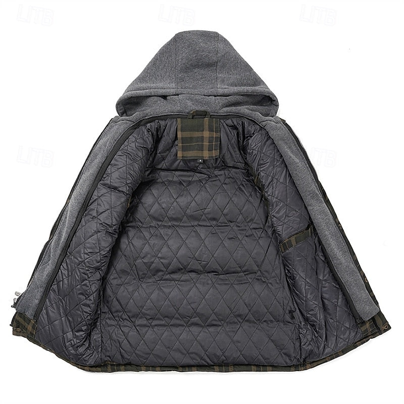 Dravorn | Homme Gilet Matelassé Capuche Carreaux - Image 9