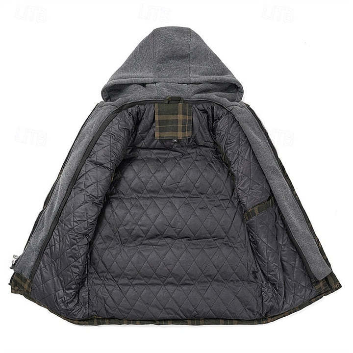 Dravorn | Homme Gilet Matelassé Capuche Carreaux - Image 9