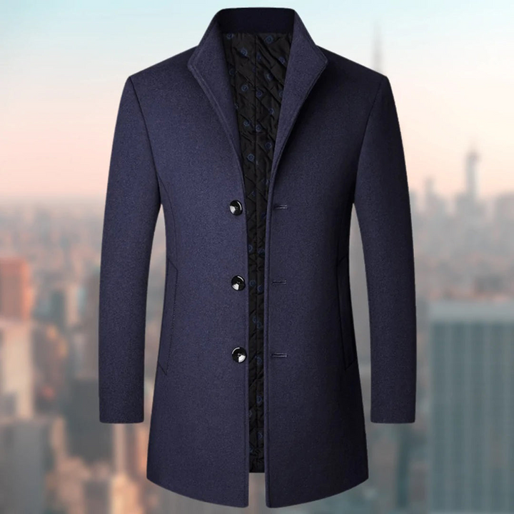 Dravorn | Manteau Homme Hiver Col Montant - Navy - Image 1