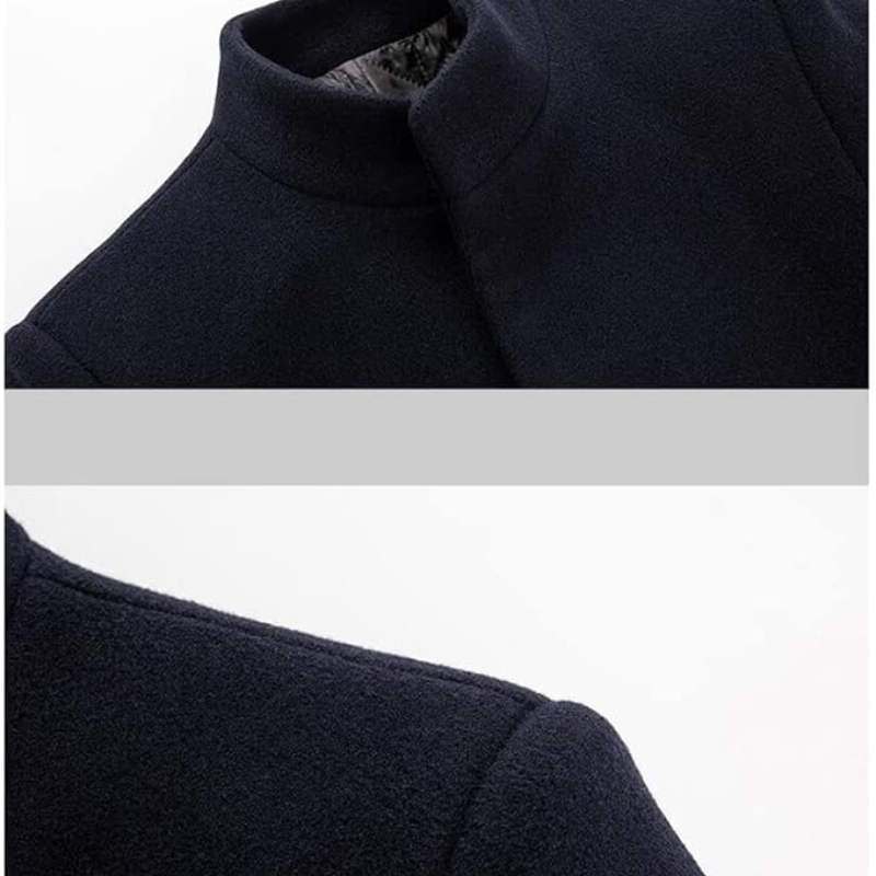 Dravorn | Manteau Homme Hiver Col Montant - Navy - Image 11