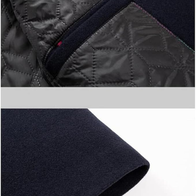 Dravorn | Manteau Homme Hiver Col Montant - Navy - Image 12