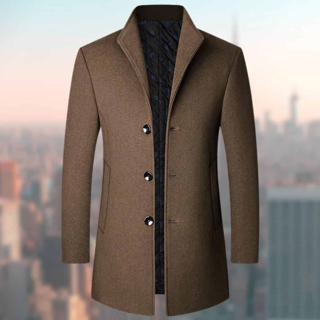 Dravorn | Manteau Homme Hiver Col Montant - Navy - Image 2