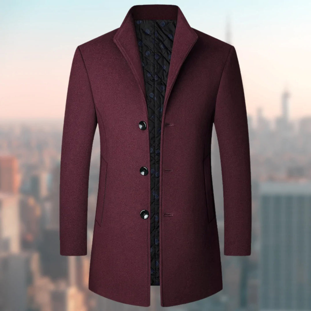 Dravorn | Manteau Homme Hiver Col Montant - Navy - Image 3