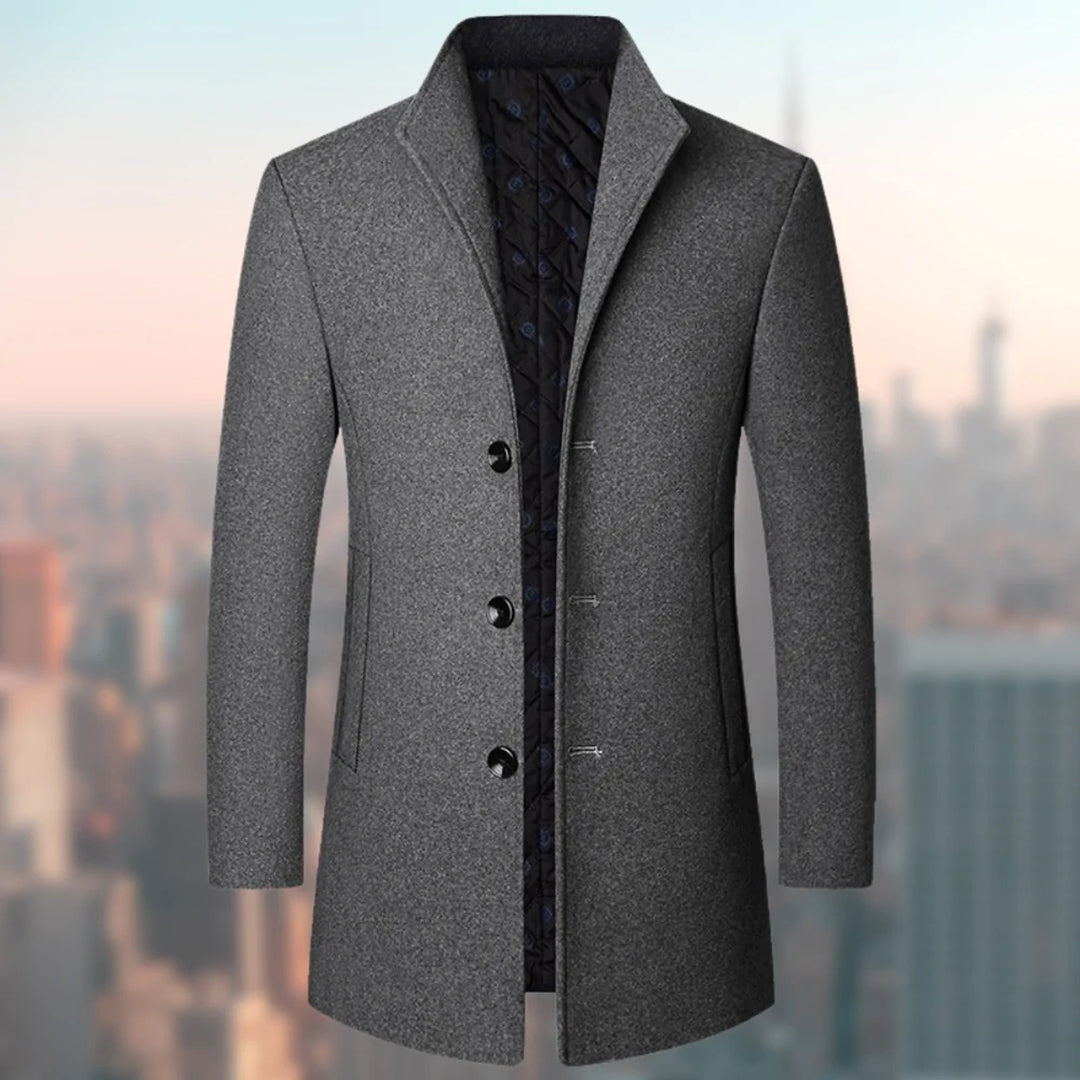 Dravorn | Manteau Homme Hiver Col Montant - Navy - Image 5