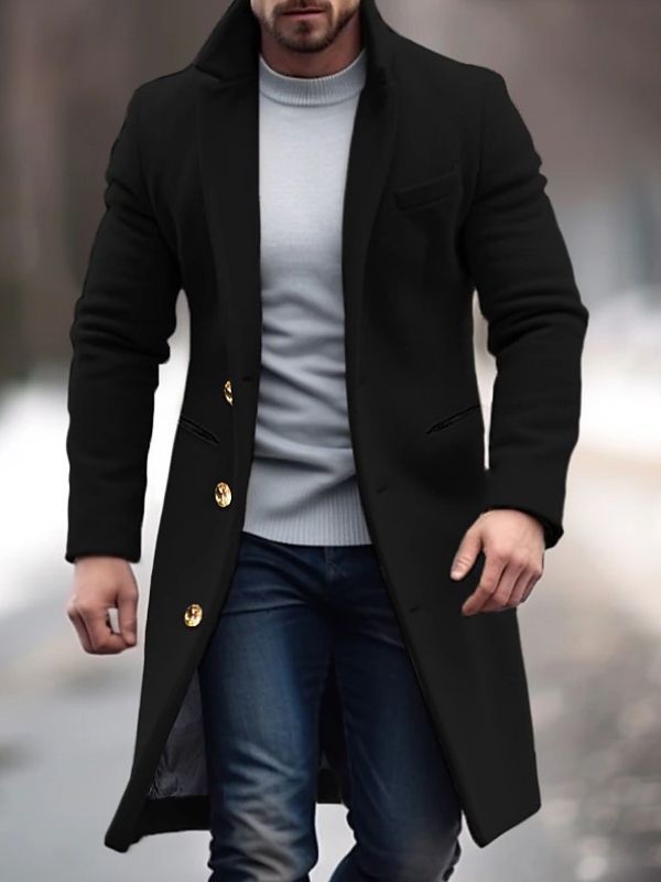 Dravorn | Manteau Homme Hiver Coupe Ajustée - Beige - Image 3