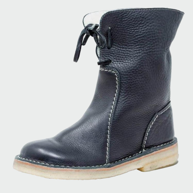 Cloriève | Femme Bottes Cuir Fourrées Mi-Mollet — vue 5