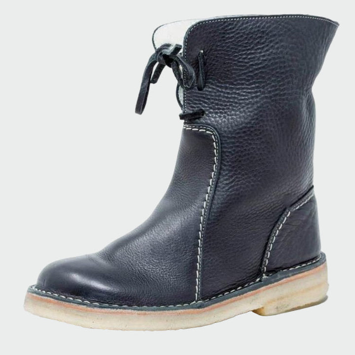 Cloriève | Femme Bottes Cuir Fourrées Mi-Mollet — vue 5