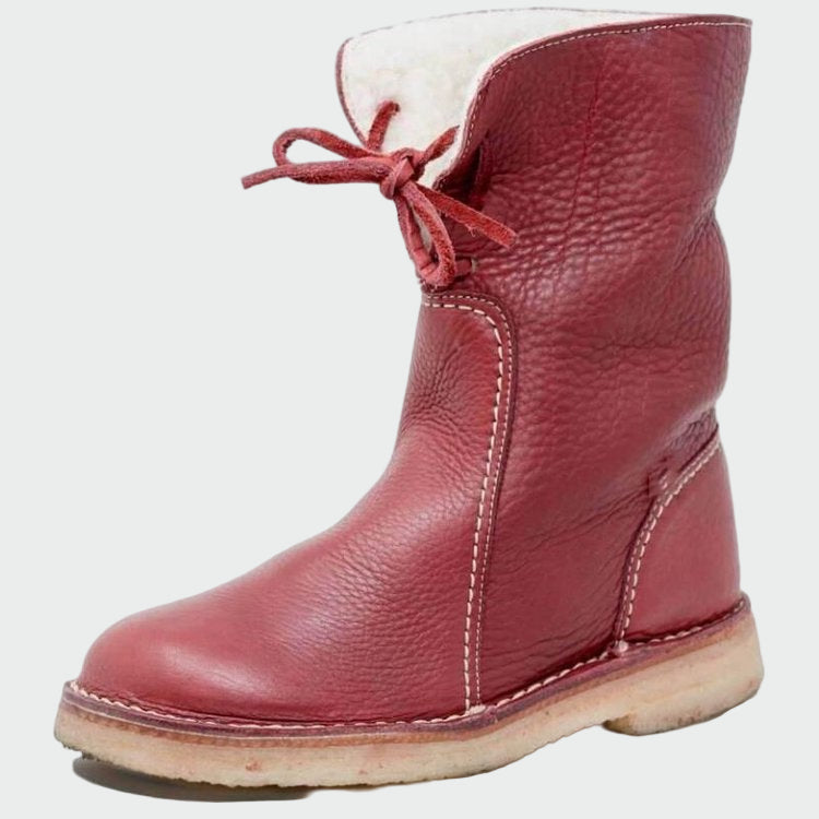 Cloriève | Femme Bottes Cuir Fourrées Mi-Mollet — vue 6