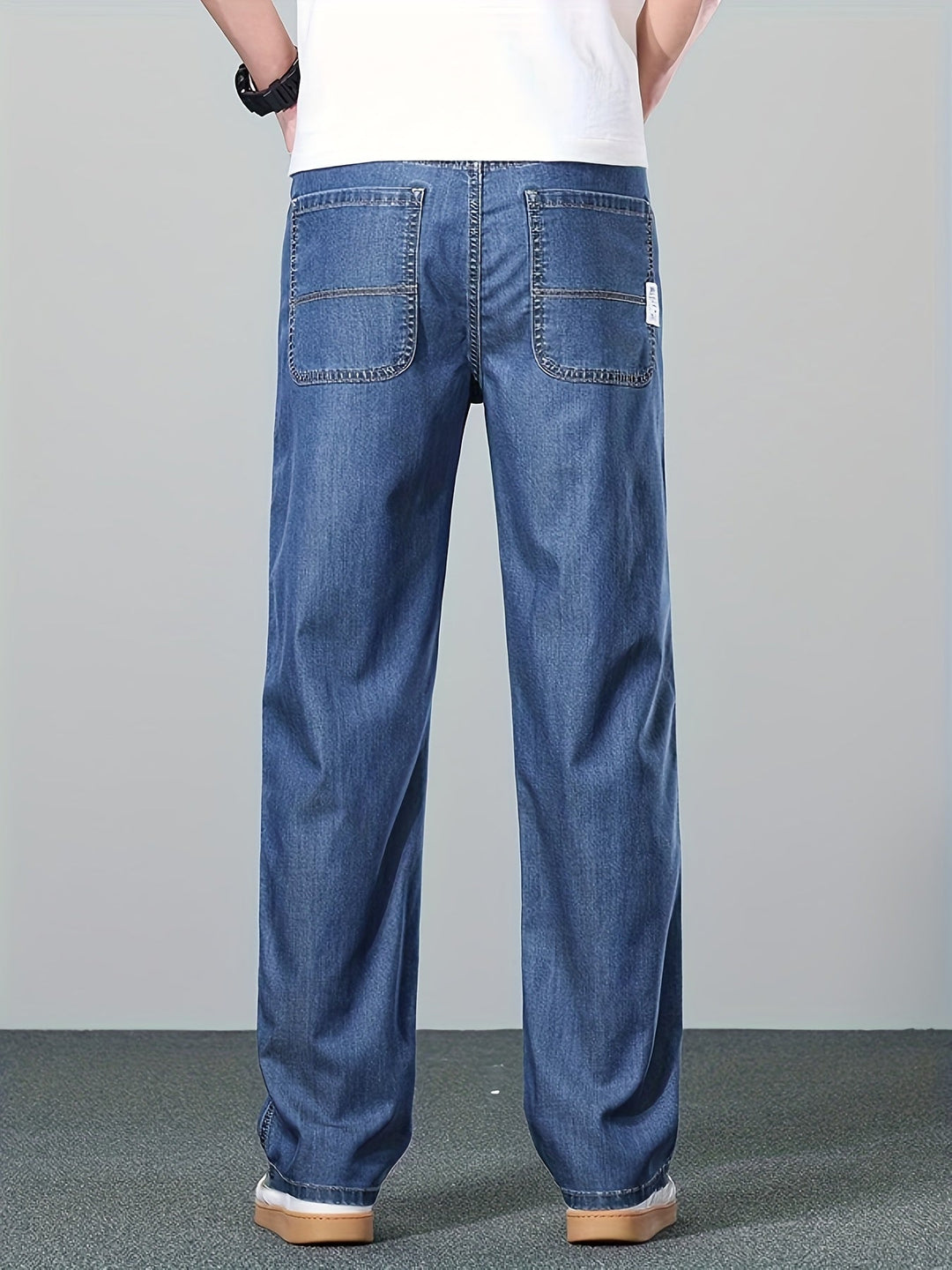 Édvorn | Homme Jean Droit Coupe Ample - Blue - Image 2