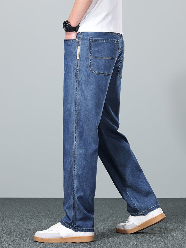 Édvorn | Homme Jean Droit Coupe Ample - Blue - Image 4