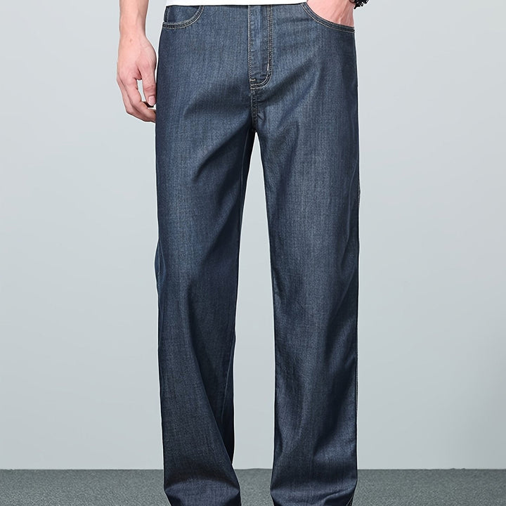 Édvorn | Homme Jean Droit Coupe Ample - Blue - Image 6