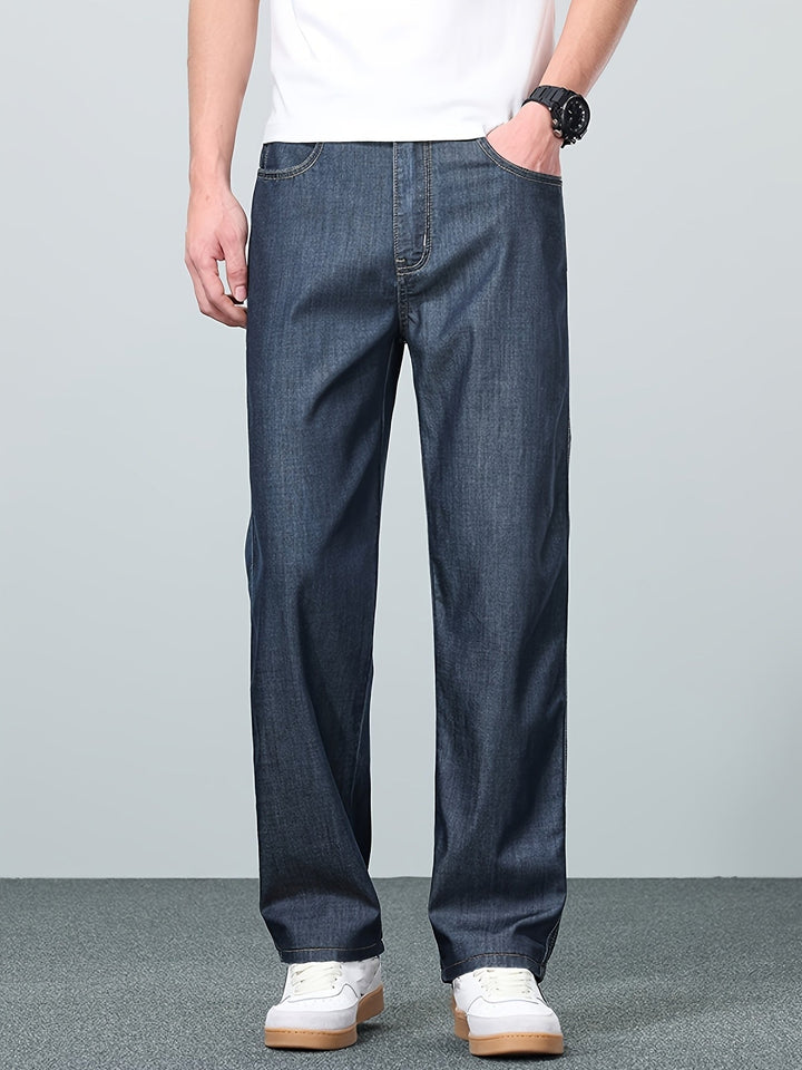 Édvorn | Homme Jean Droit Coupe Ample - Blue - Image 7