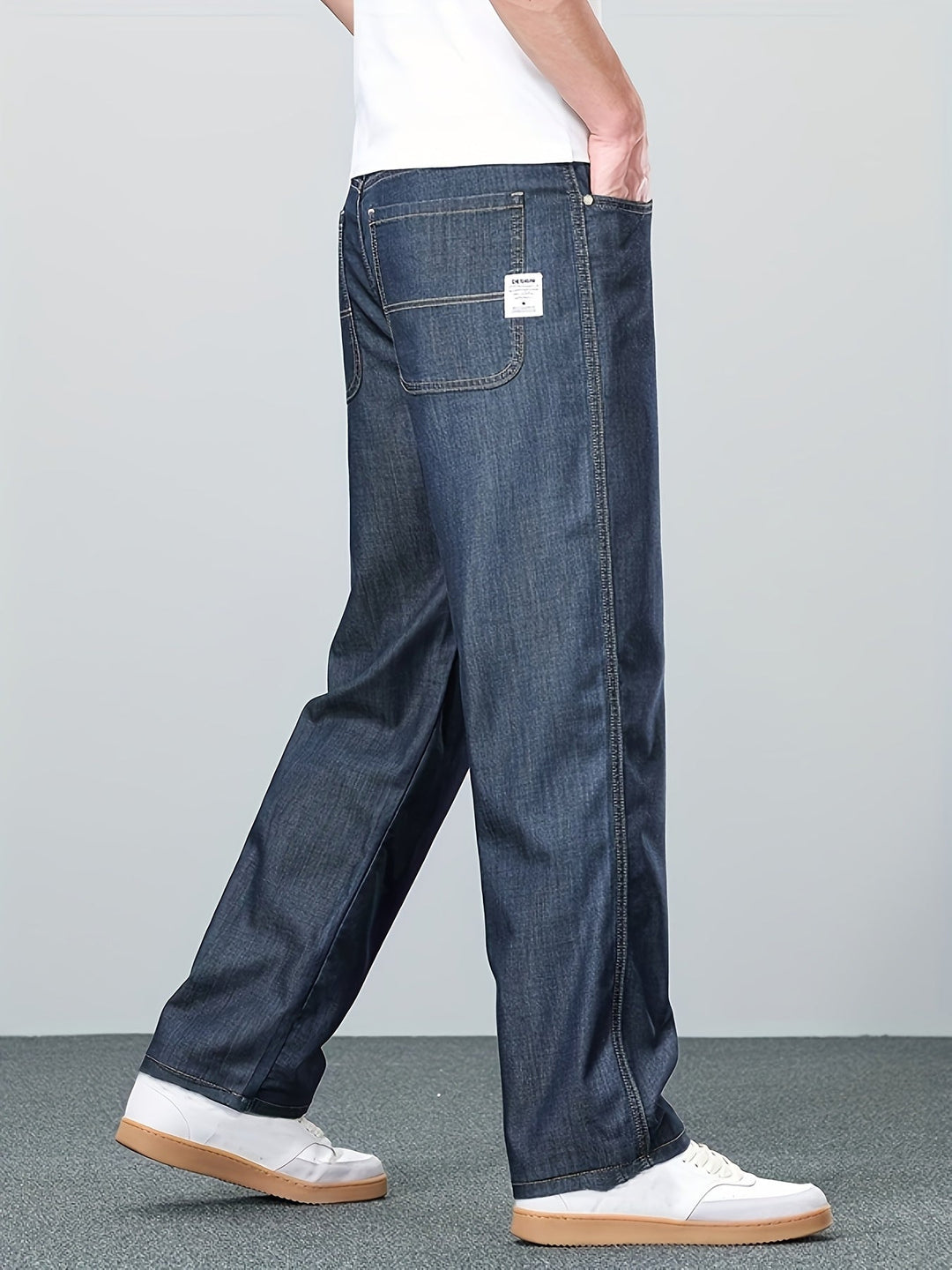 Édvorn | Homme Jean Droit Coupe Ample - Blue - Image 9