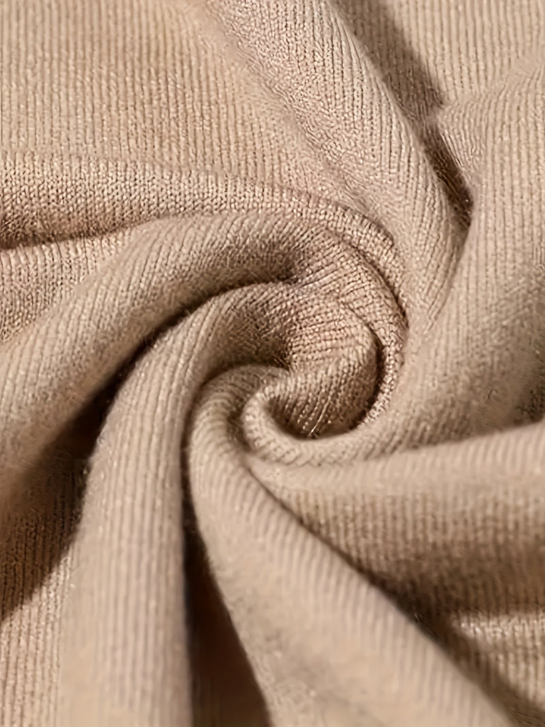 Erwan | Homme Pull Col Montant Tricot Hiver - Taupe - Image 4