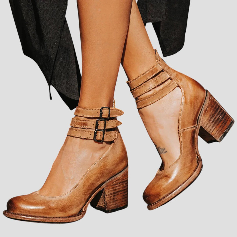 Eulalia | Women's Block Heel Ankle Boots - Image 2
