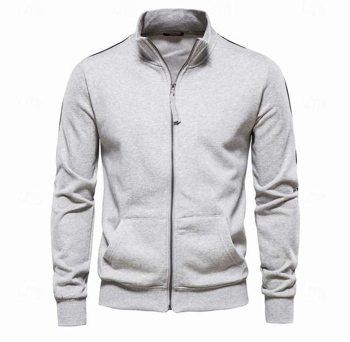 Falcord | Homme Veste Zippée Col Montant - Navy - Image 2