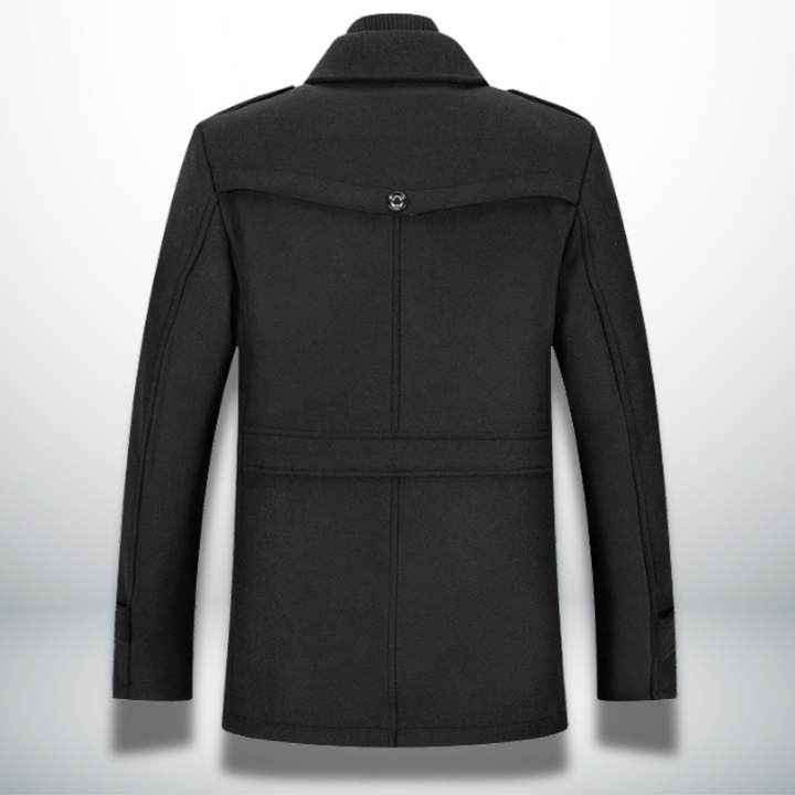 Falveron | Homme Manteau en Laine Hiver Col Montant - Image 7