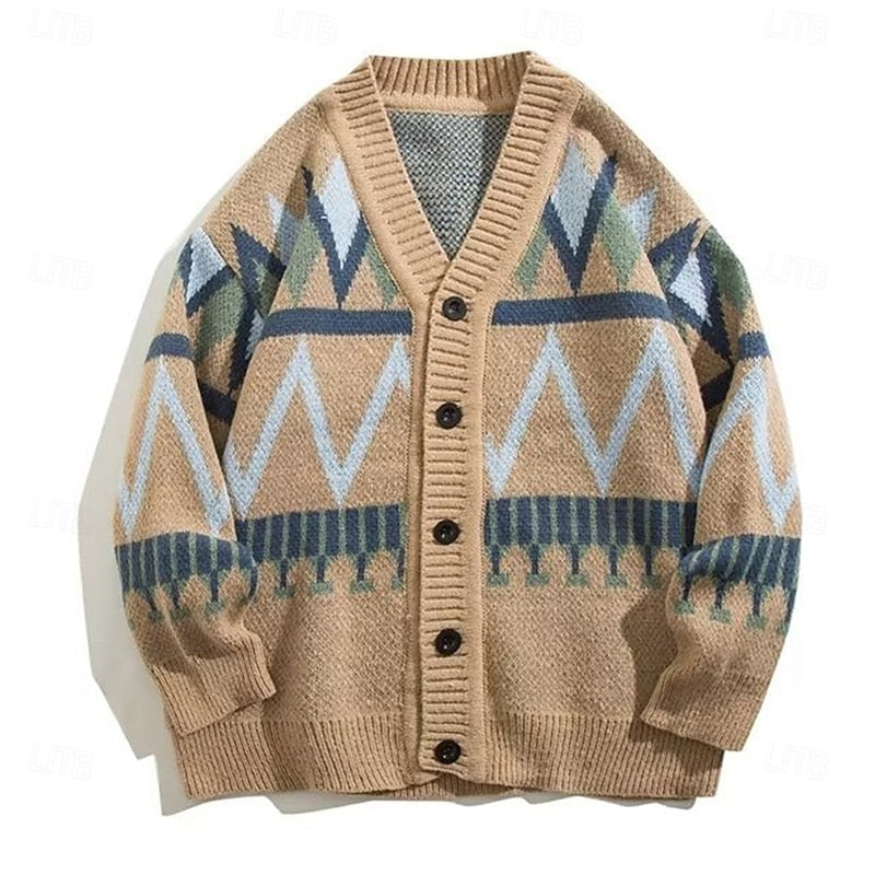 Falvindor | Homme Gilet Tricoté Motif Géométrique - Image 7