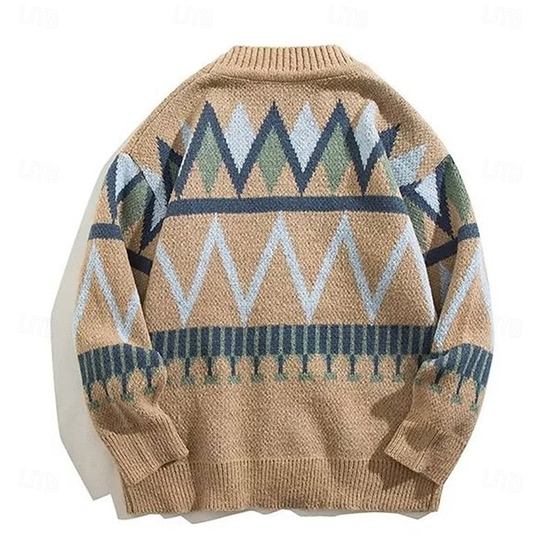 Falvindor | Homme Gilet Tricoté Motif Géométrique - Image 8