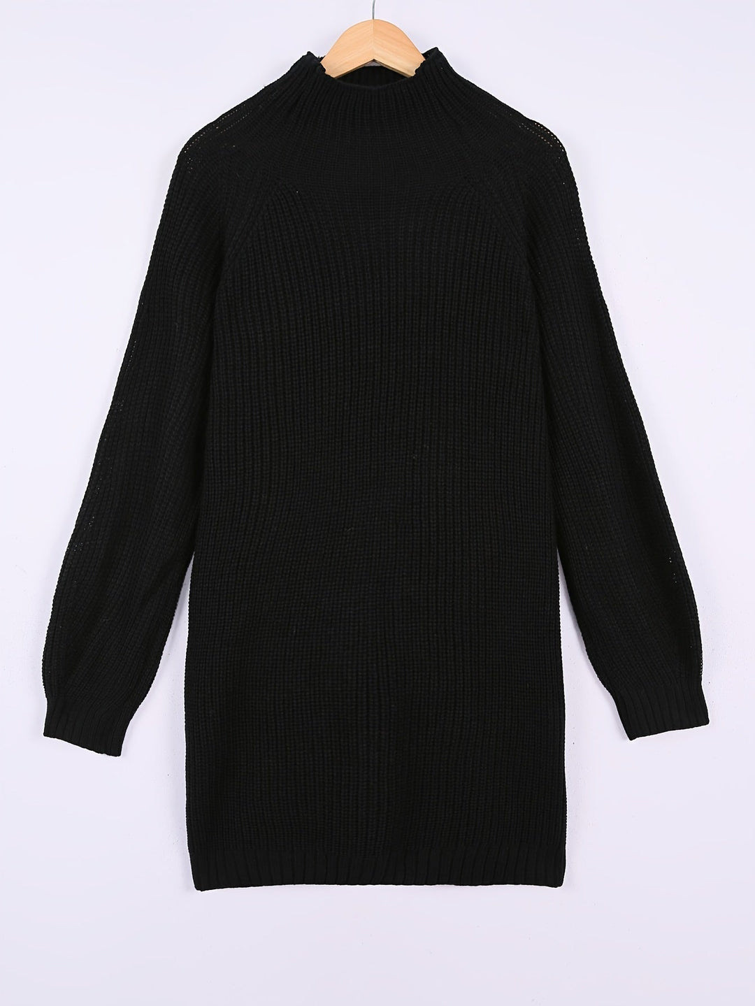 Falvira | Femme Robe Pull Col Roulé Oversize - Dark Grey - Image 3