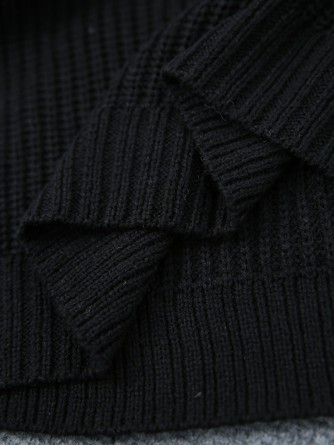 Falvira | Femme Robe Pull Col Roulé Oversize - Dark Grey - Image 5