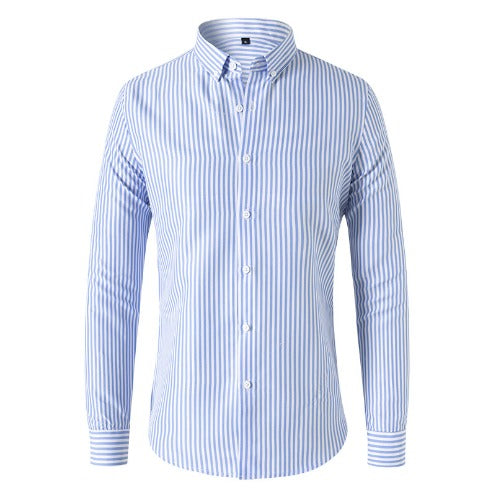 Falvorn | Homme Chemise Rayée Manches Longues - Image 3