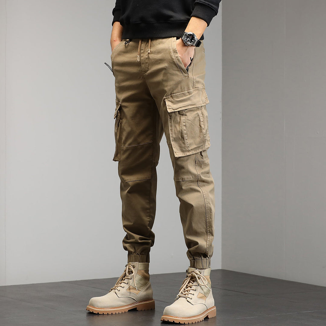 Falvorn | Homme Pantalon Cargo Jogging Poches Multiples - Image 12