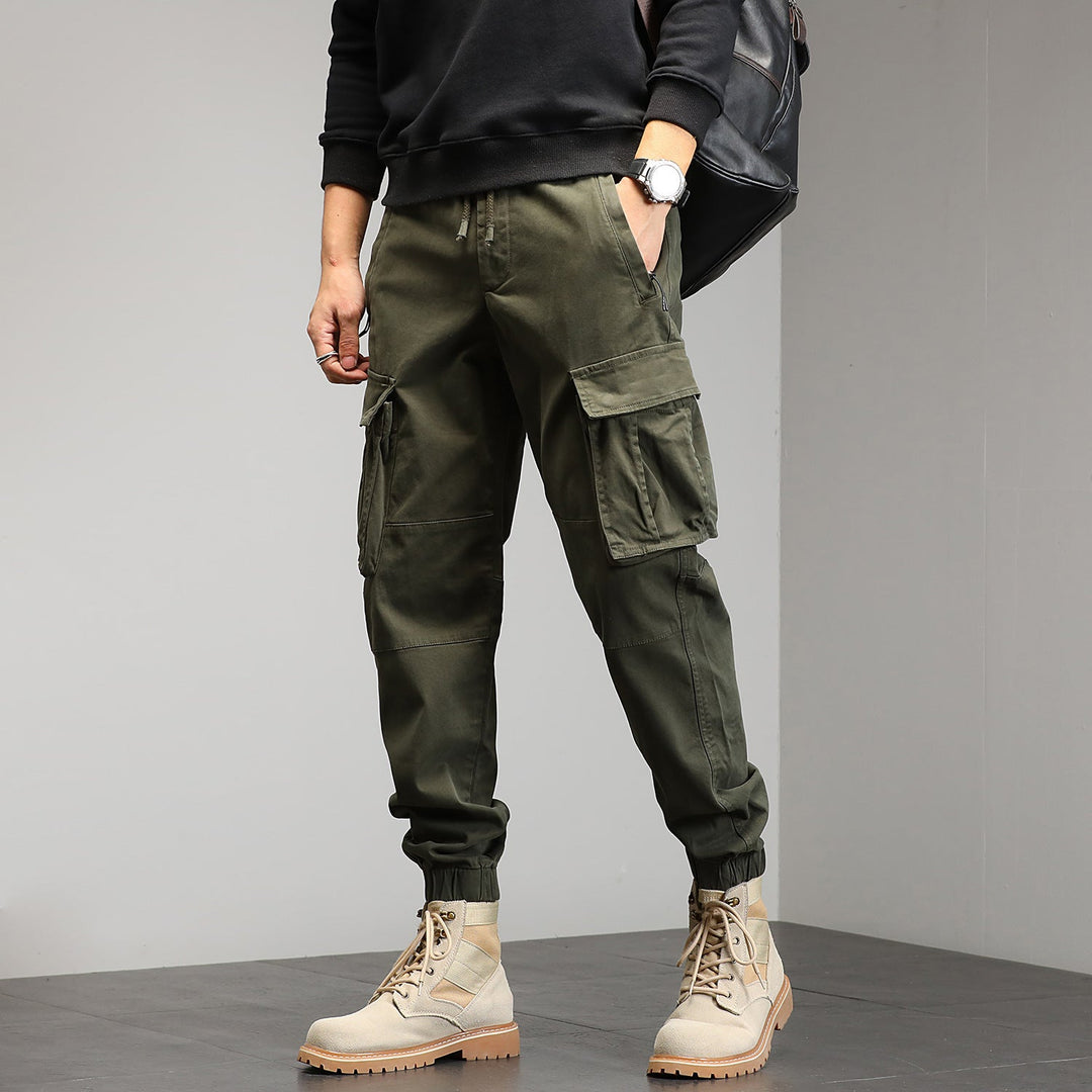 Falvorn | Homme Pantalon Cargo Jogging Poches Multiples - Image 14