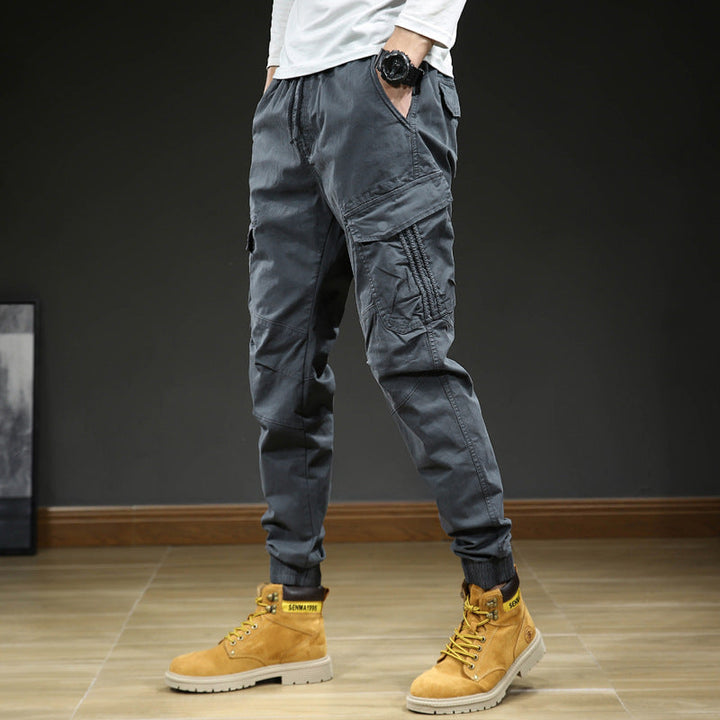 Falvorn | Homme Pantalon Cargo Jogging Poches Multiples - Image 2