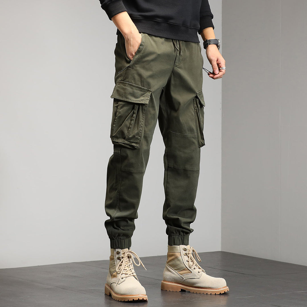 Falvorn | Homme Pantalon Cargo Jogging Poches Multiples - Image 4
