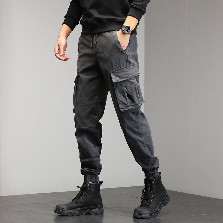 Falvorn | Homme Pantalon Cargo Jogging Poches Multiples - Image 8
