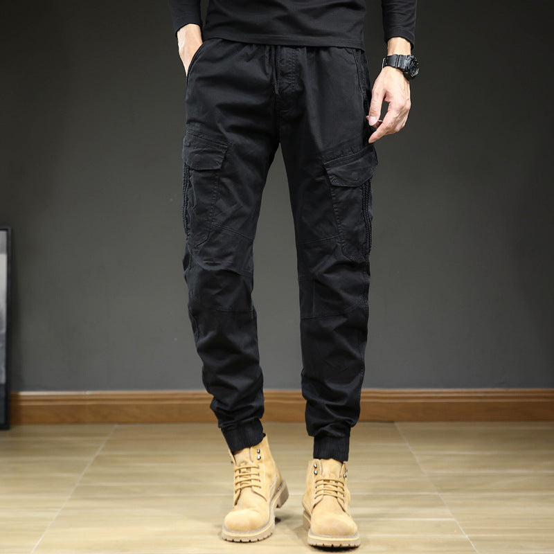 Falvorn | Homme Pantalon Cargo Jogging Poches Multiples - Image 9
