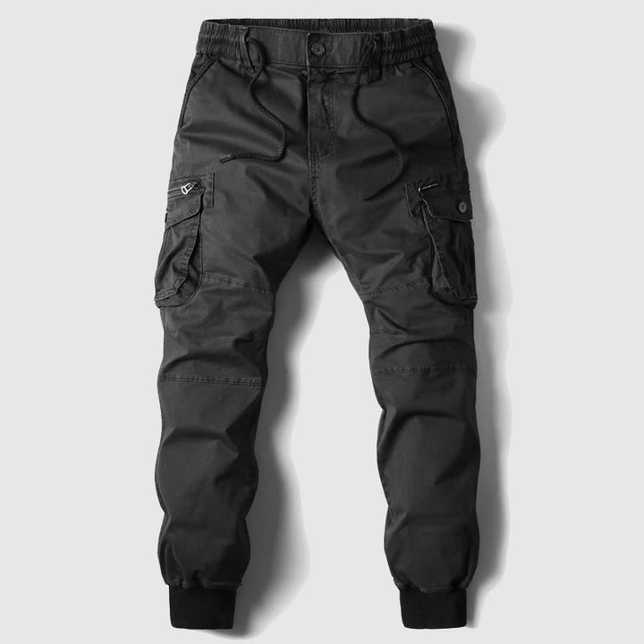 Falvran | Homme Pantalon Cargo Jogger Taille Élastique - Khaki - Image 5