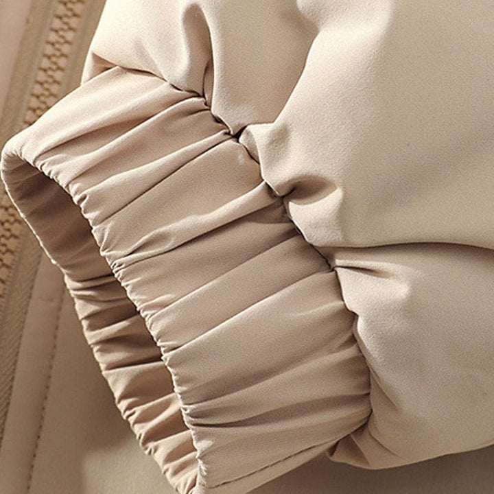 Falvric | Homme Doudoune Col Montant Matelassée Hiver - Beige - Image 5