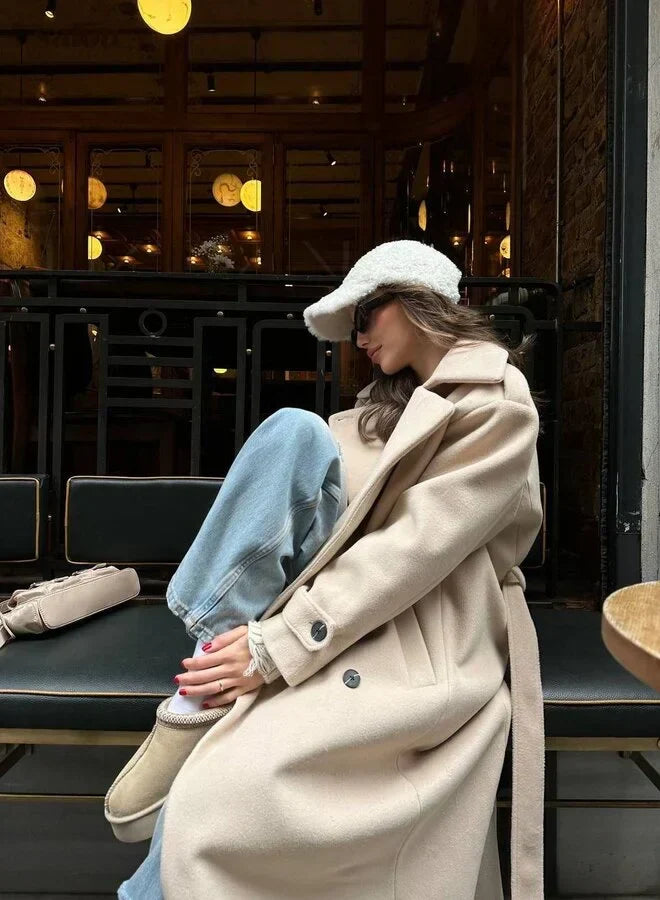 Briavelle | Femme Manteau Long Double Boutonnage — vue 9