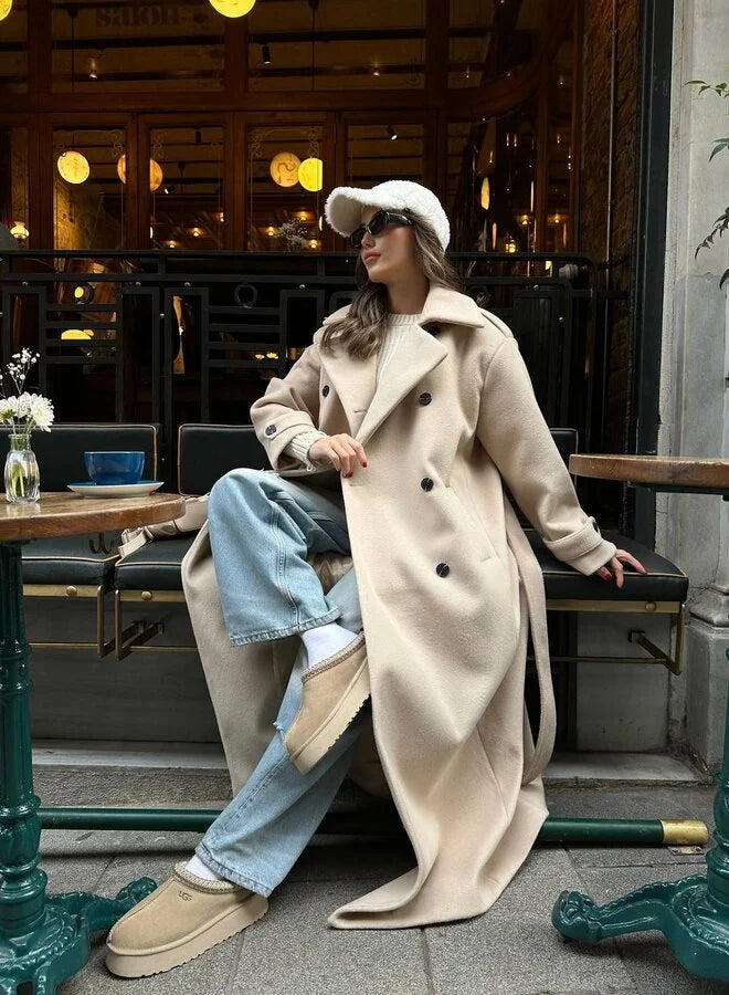 Briavelle | Femme Manteau Long Double Boutonnage — vue 5