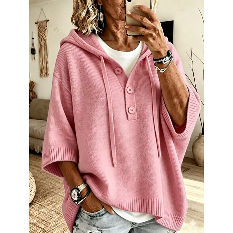 Félivorne | Pull Femme à Capuche Oversize - Light Blue - Image 5