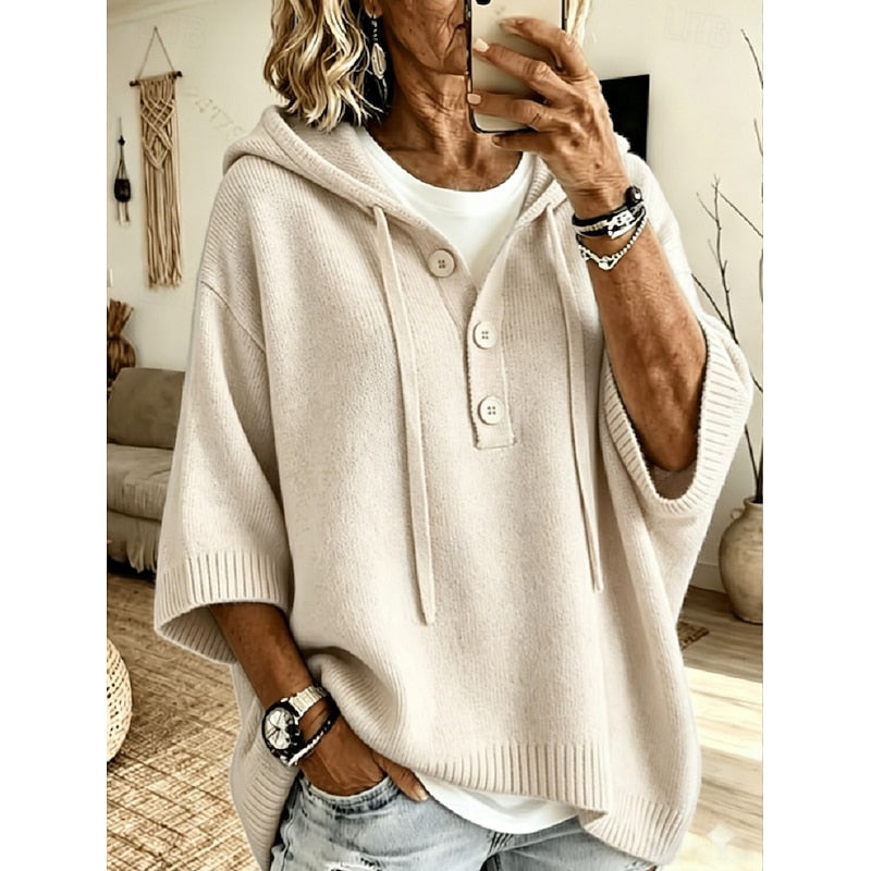 Félivorne | Pull Femme à Capuche Oversize - Light Blue - Image 6