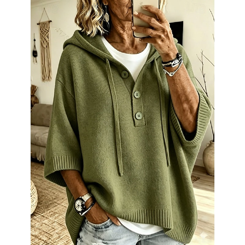 Félivorne | Pull Femme à Capuche Oversize - Light Blue - Image 7