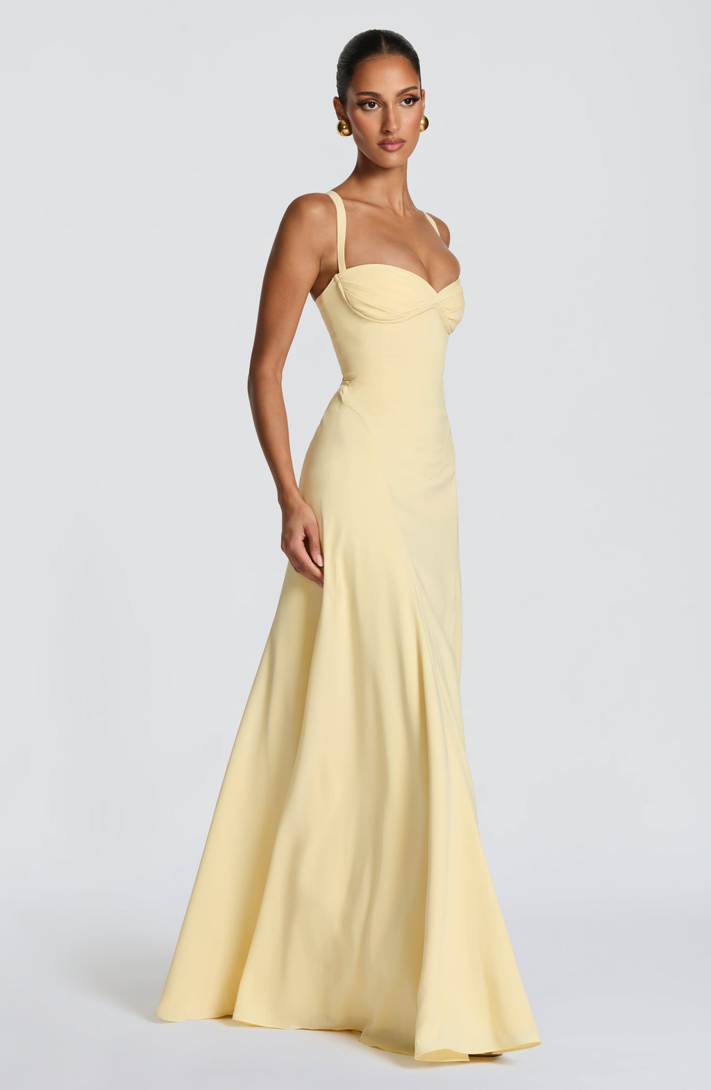Floriande | Femme Robe de Soirée Longue Col Cœur - Yellow - Image 9