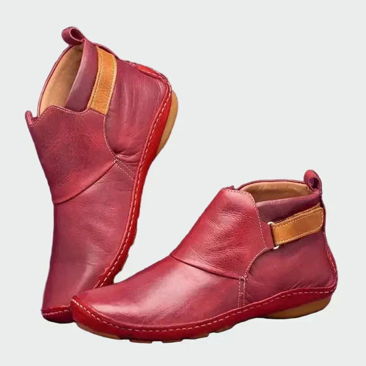 Félorie | Femme Bottines Cuir Slip-On Bride Latérale - Image 2