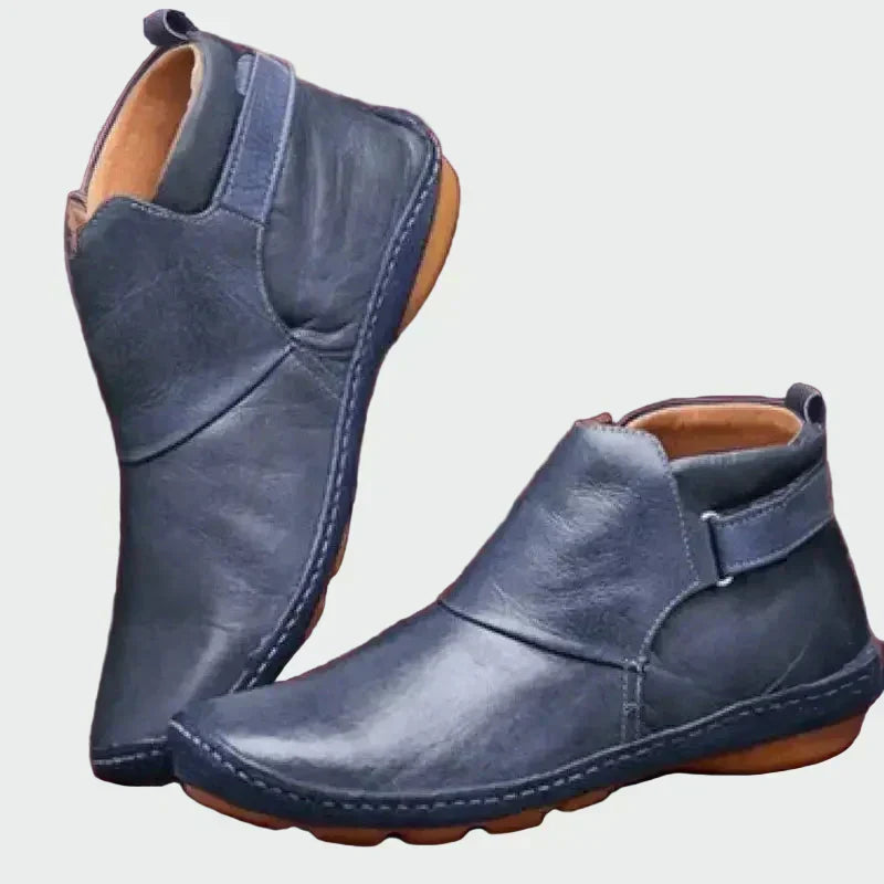 Félorie | Femme Bottines Cuir Slip-On Bride Latérale - Image 3