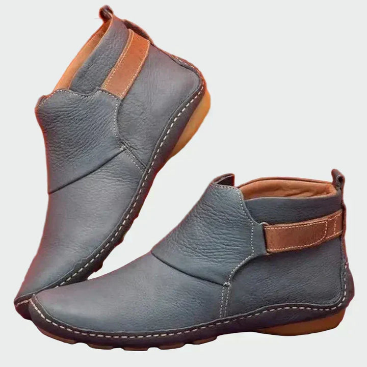 Félorie | Femme Bottines Cuir Slip-On Bride Latérale - Image 4
