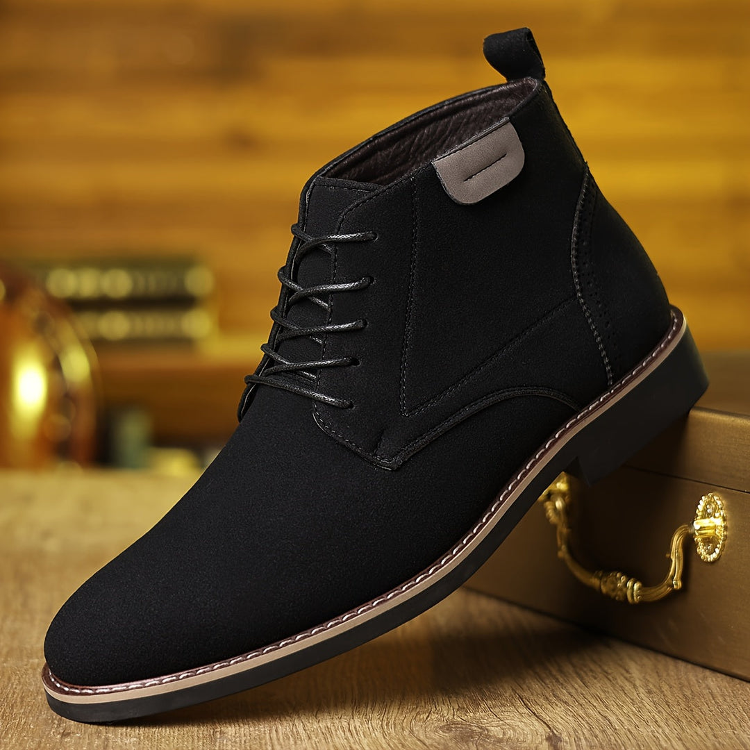 Florvain | Homme Bottines à Lacets Montantes - Black - Image 1